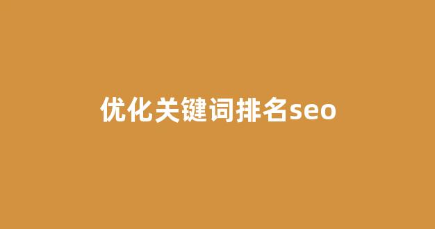 seo排名优化系统